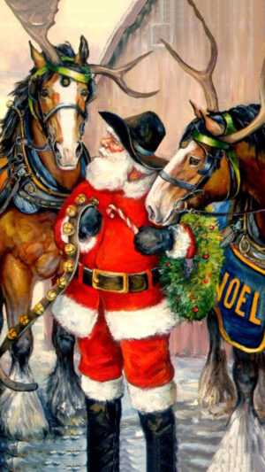 Cowboy Christmas Wallpaper