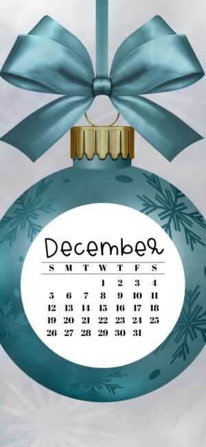 December Calendar Wallpaper 2021