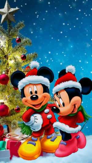 Disney Christmas iPhone Wallpaper