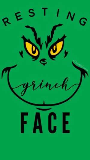Grinch Face Wallpaper