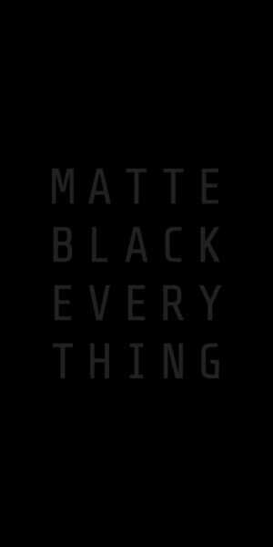 Matte Black Lockscreen