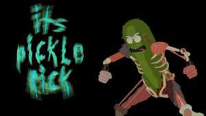 Pickle Rick Desktop Wallpaper