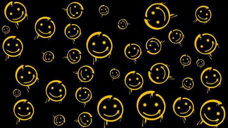 Blue Smiley Face Wallpaper - iXpap