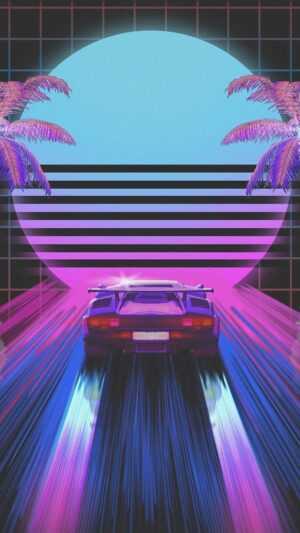 Synthwave Car Wallpaper