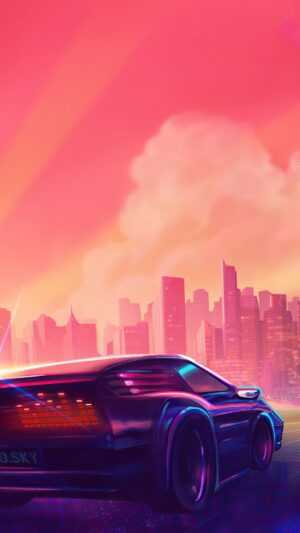 Synthwave Car Wallpaper
