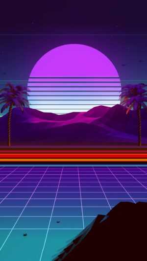 Synthwave Mobile Wallpaper