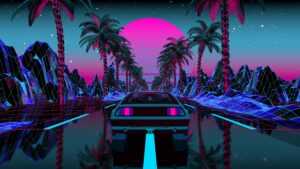 Synthwave Wallpaper 4K