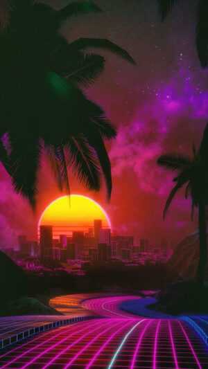 Synthwave Wallpaper Phone