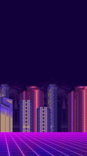 Synthwave iPhone Wallpaper