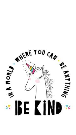 Unicorn Be Kind Wallpaper