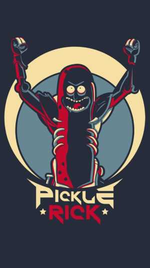 iPhone Pickle Rick Wallpaper