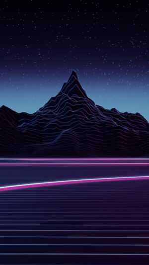 iPhone Synthwave Wallpaper