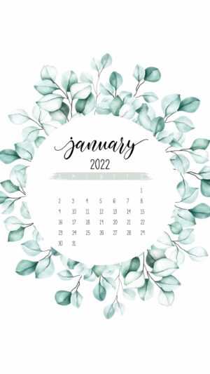 2022 January Calendar Wallpaper