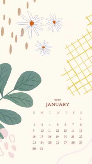 January Calendar Wallpaper 2022