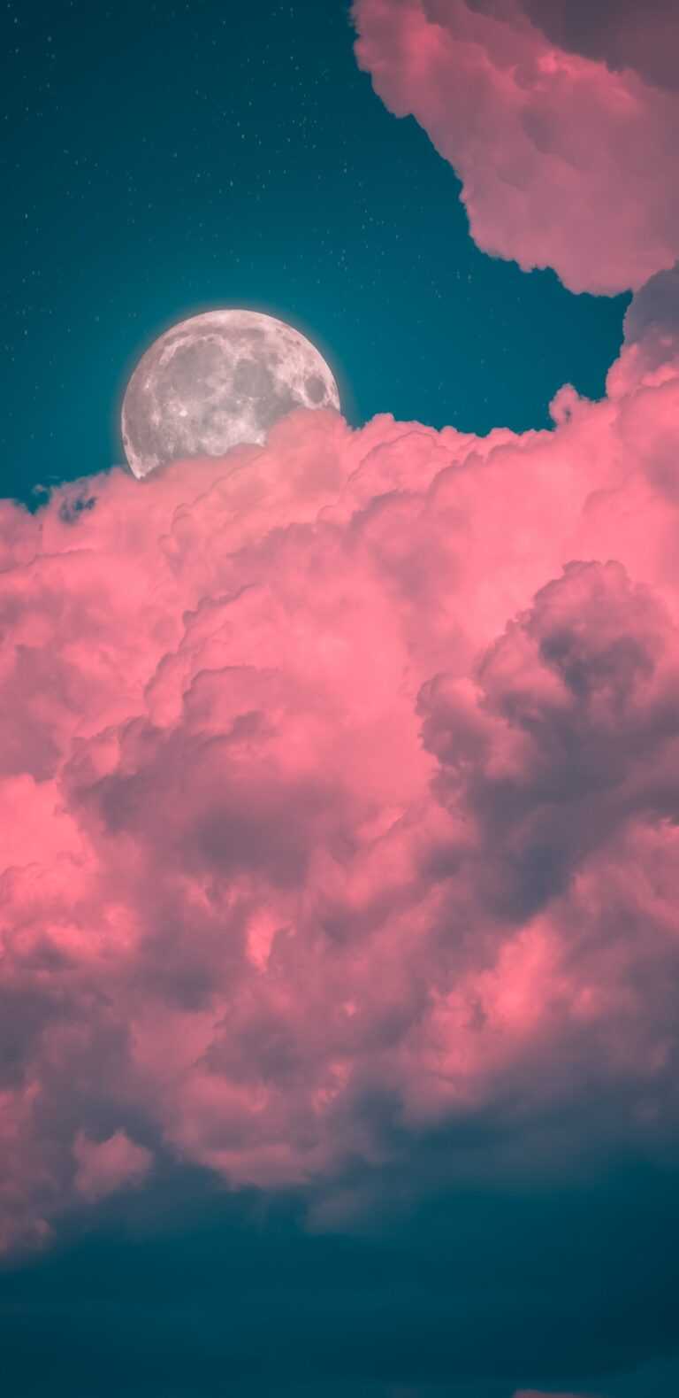 Pink Moon Wallpaper iXpap