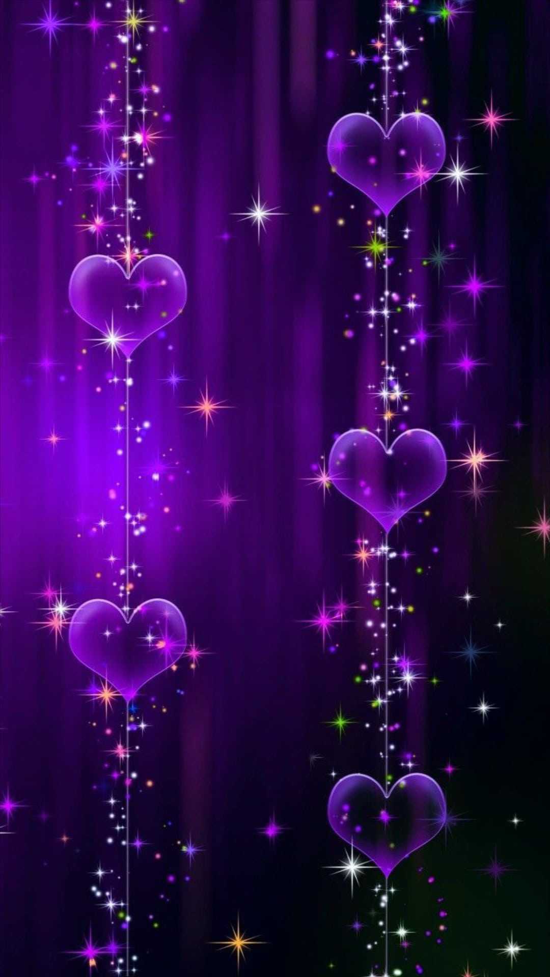 Gorgeous Purple Heart Wallpaper For Your Phone and Computer | Skip To My Lou