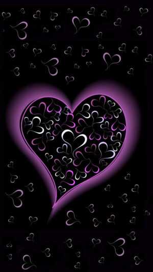 Purple Heart iPhone Wallpaper