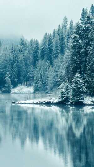 Snow Lake Wallpaper