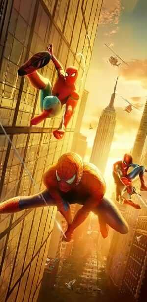 Wallpaper All Three Spider Man