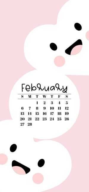 2022 February Calendar Wallpaper