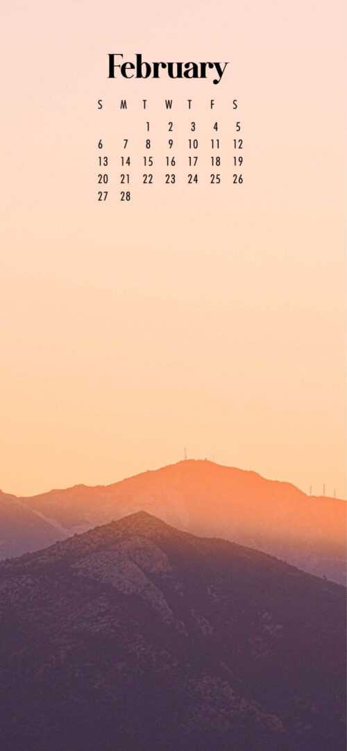February 2022 Calendar Wallpaper iXpap