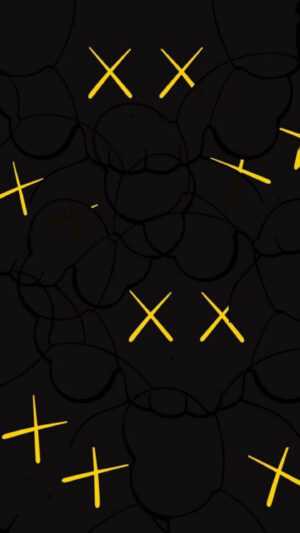 Black Kaws Wallpaper