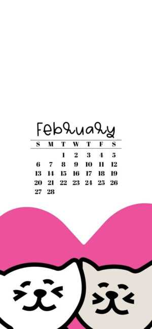 February 2022 Calendar Wallpaper