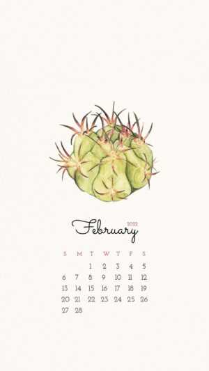 February 2022 Calendar Wallpaper