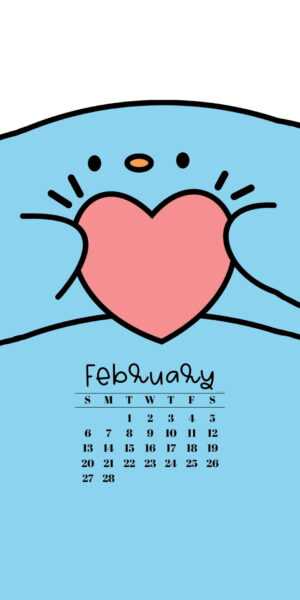 February 2022 Calendar Wallpaper