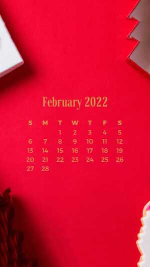 February 2022 Calendar Wallpaper