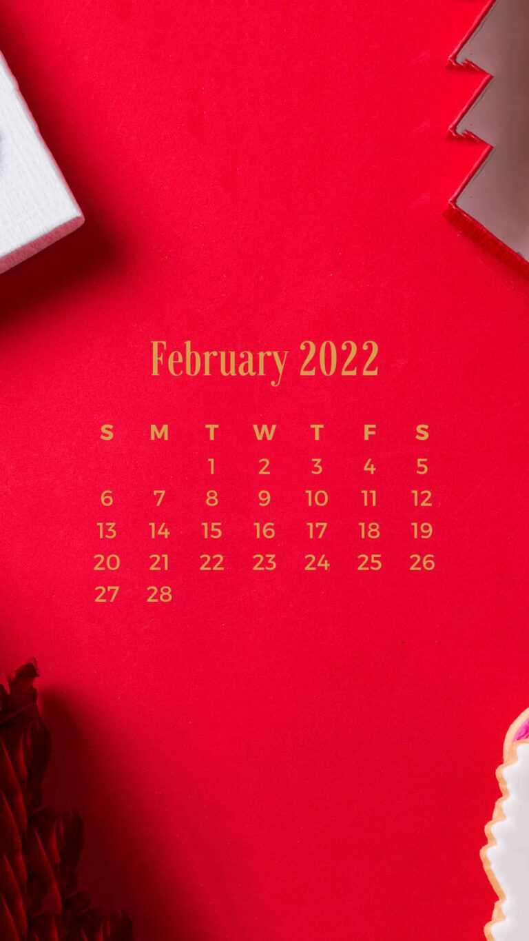 February 2022 Calendar Wallpaper iXpap
