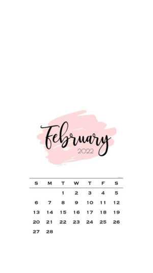 February Calendar Wallpaper 2022