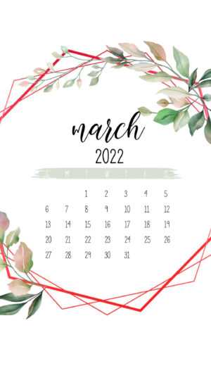 March 2022 Calendar Wallpaper