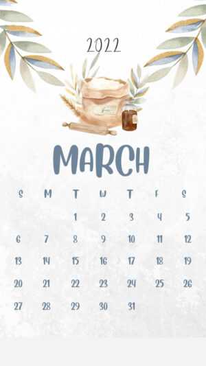 March 2022 Calendar Wallpaper