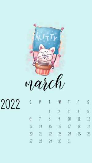 March 2022 Calendar Wallpaper