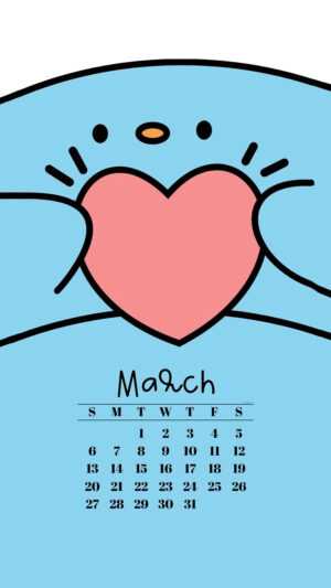 March 2022 Calendar Wallpaper