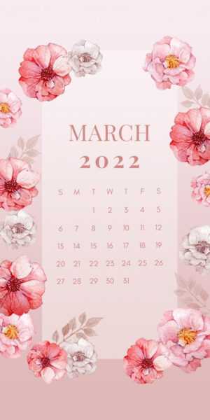 March 2022 Calendar Wallpaper