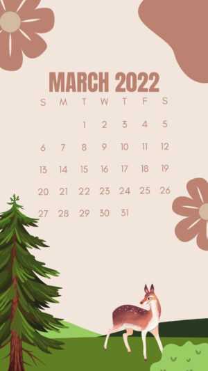March 2022 Calendar Wallpaper