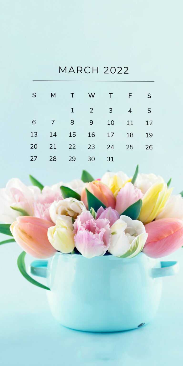 2022 March Calendar Wallpaper - iXpap