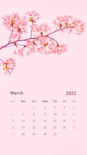 March Calendar Wallpaper 2022