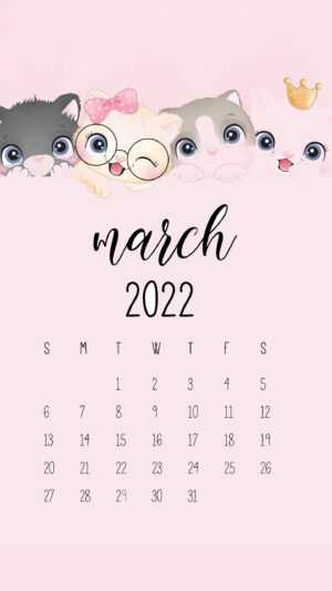 March Calendar Wallpaper 2022