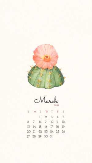 March Calendar Wallpaper 2022