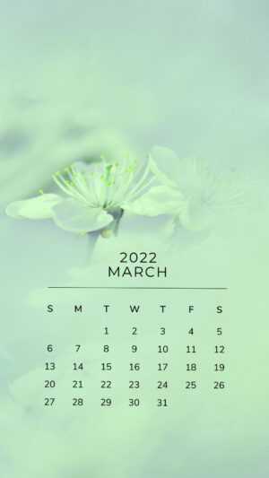 March Calendar Wallpaper 2022