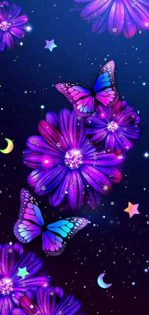 Purple Butterfly Wallpaper