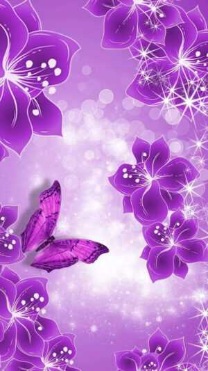 Purple Butterfly Wallpaper