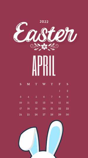 April 2022 Calendar Wallpaper