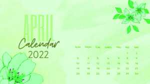 April Calendar 2022 Wallpaper