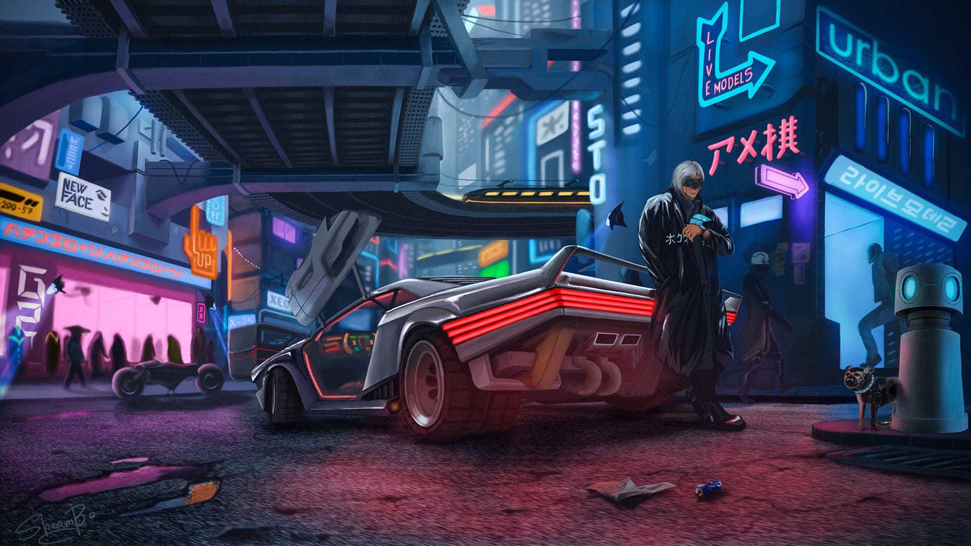 Desktop wallpaper 1080p - Cyberpunk