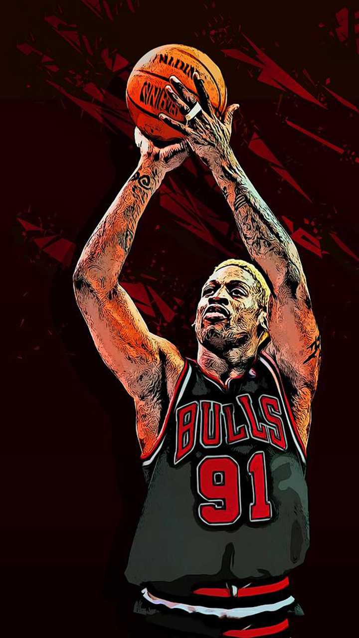 Dennis Rodman Wallpaper Discover more Basketball, Bulls, Chicago