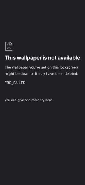 This Wallpaper is Not Available